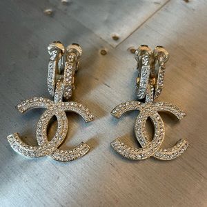 CHANEL Jewelry Preowned Chanel Ear Cuff Earrings Pendant